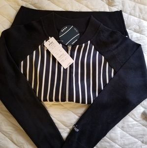 Prince Zip up Jacket w/White Racing Stripes